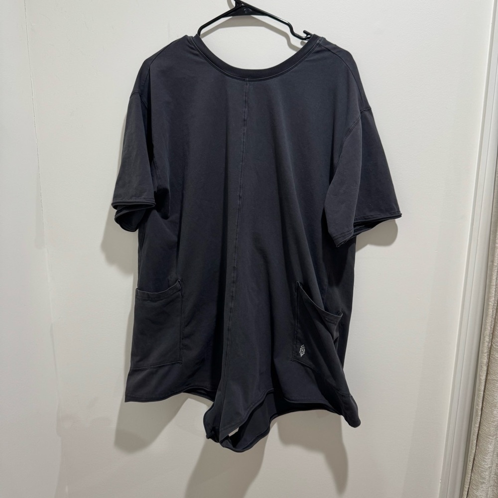FP Movement Hot Shot Tee Romper – Charcoal Gray – Size M - Picture 3 of 13